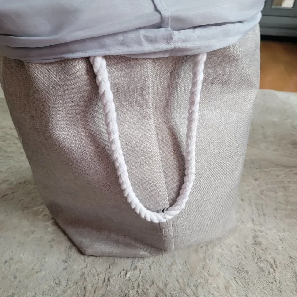 Fabric Laundry Hamper Storage Bag Pop up Collapsible Bin Basket with Rop…